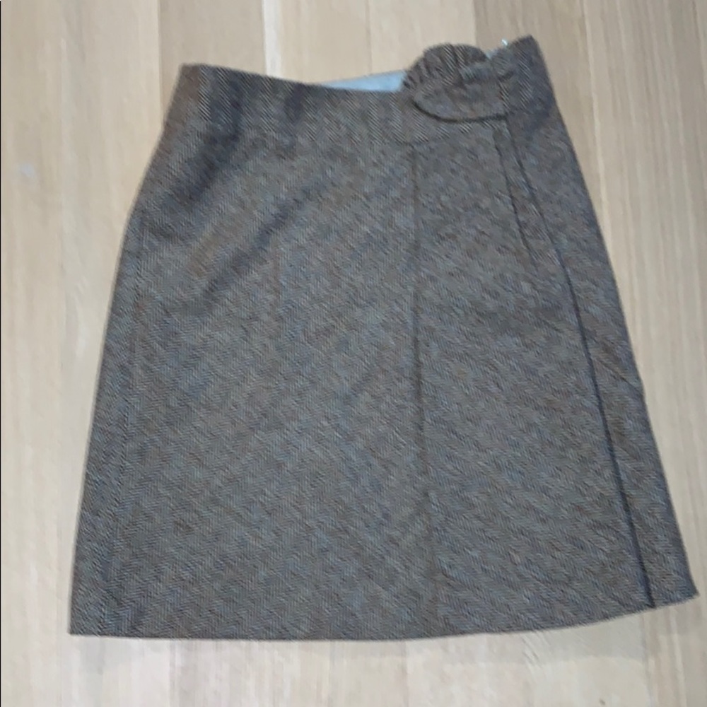 Mayle Brown Tweed A-Line Skirt - Size 2